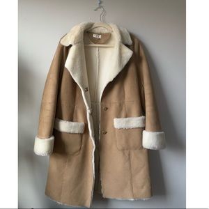 Loft faux shearling winter coat
